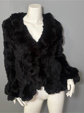Rizal Black Faux Fur Teddy Jacket